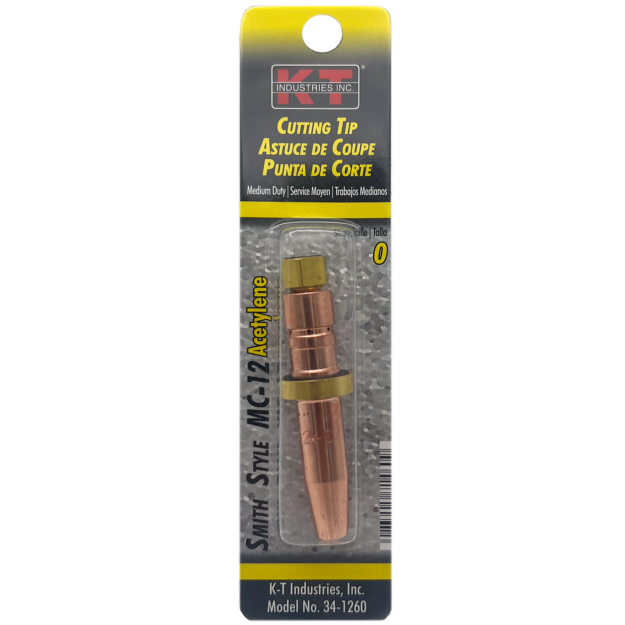 K-T Industries Smith Cutting Tip — Size 0, MC-12, Copper and Brass, Model# 34-1260